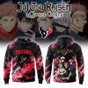 Houston Texans x Jujutsu Kaisen Cursed Clash Battle Red 2026 Hoodie