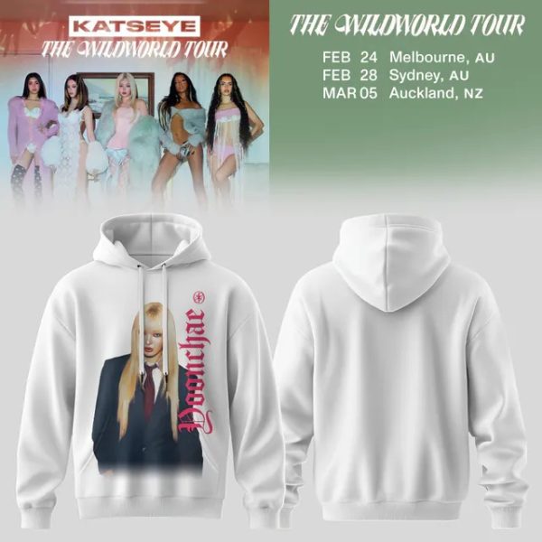 Katseye The Wildworld Tour Yoonchae Portrait White 2026 Hoodie