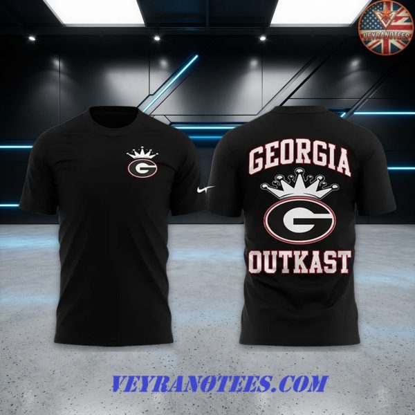 Nike x Georgia Bulldogs x Outkast Crown G Black 2026 3D T Shirt.jpg