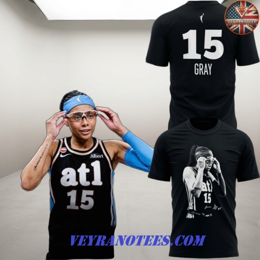 Atlanta Dream Allisha Gray 15 Goggle Lish Night 2026 T-Shirt