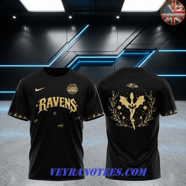 Baltimore Ravens Fourth Wing Night 2026 3D T-Shirt