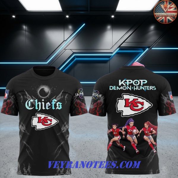 Kansas City Chiefs K-Pop Demon Hunters 2026 3D T-Shirt