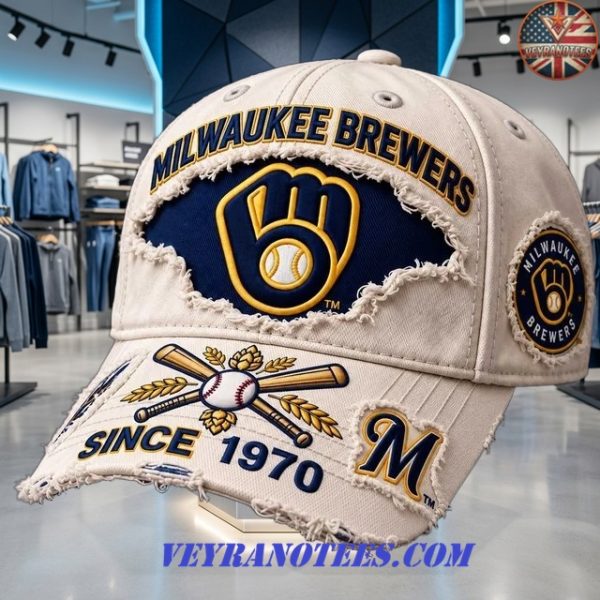 Milwaukee Brewers Since 1970 Vintage Distressed 2026 Cap
