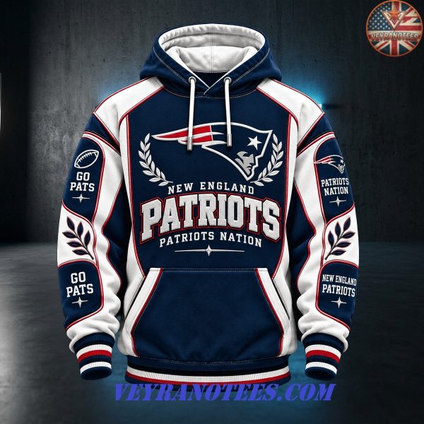 New England Patriots Patriots Nation Go Pats 2026 Hoodie