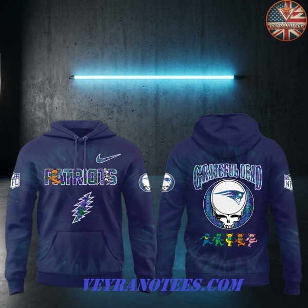 New England Patriots x Grateful Dead Steal Your Face 2026 Hoodie