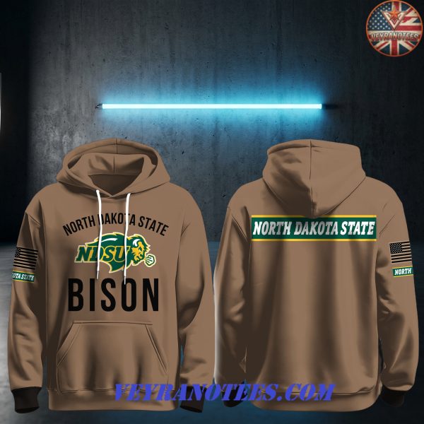 North Dakota State Bison NCAA Military Appreciation 2026 Hoodie