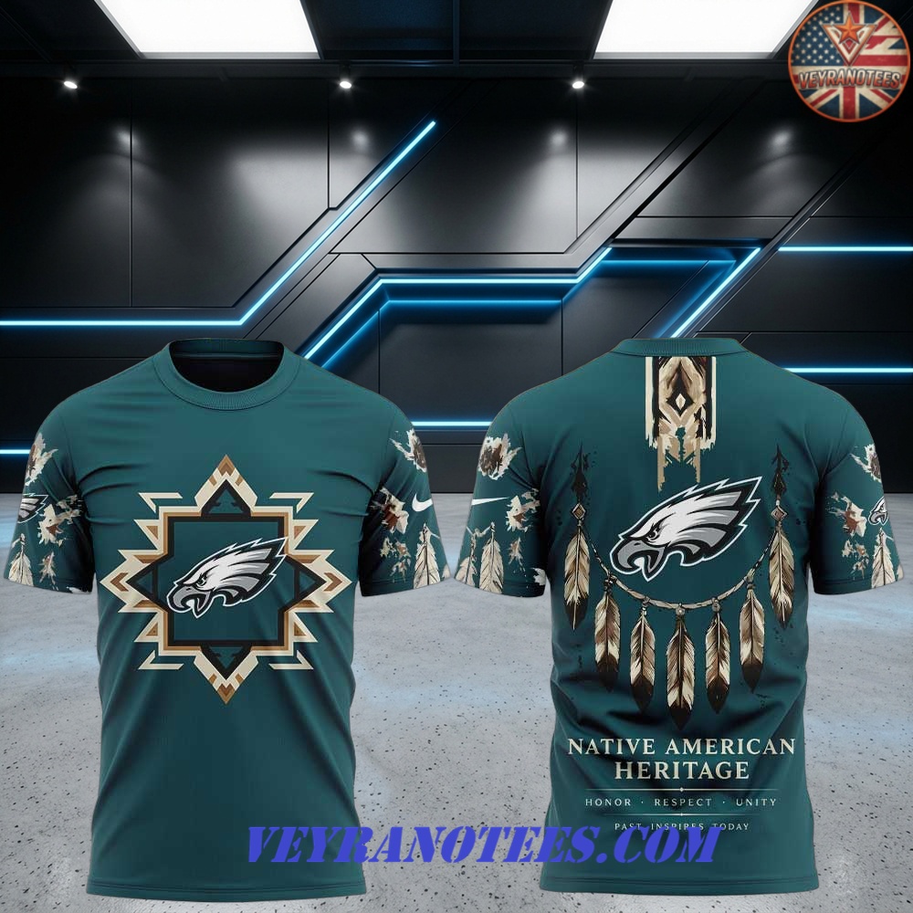 Philadelphia Eagles Native American Heritage Month 2026 3D T-Shirt Philadelphia Eagles Native American Heritage Month 2026 3D T-Shirt