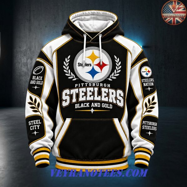 Pittsburgh Steelers Black And Gold Steel City 2026 Hoodie