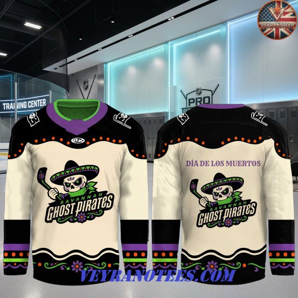 Savannah Ghost Pirates Dia De Los Muertos ECHL 2026 Hockey Jersey